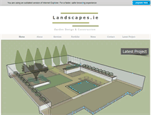 Tablet Screenshot of landscapes.ie